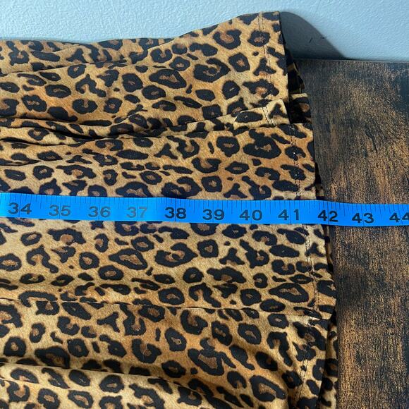 Ralph Lauren Animal Print Sheath Dress V-Neck Cap Sleeve Women's 6 Mob Wife - Picture 10 of 11